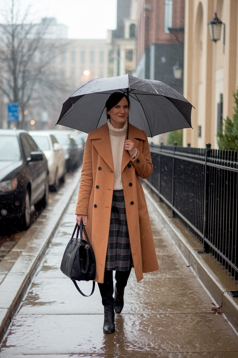 Rainy Day Church Outfit Winter: Fashion Meets Function outfit idea