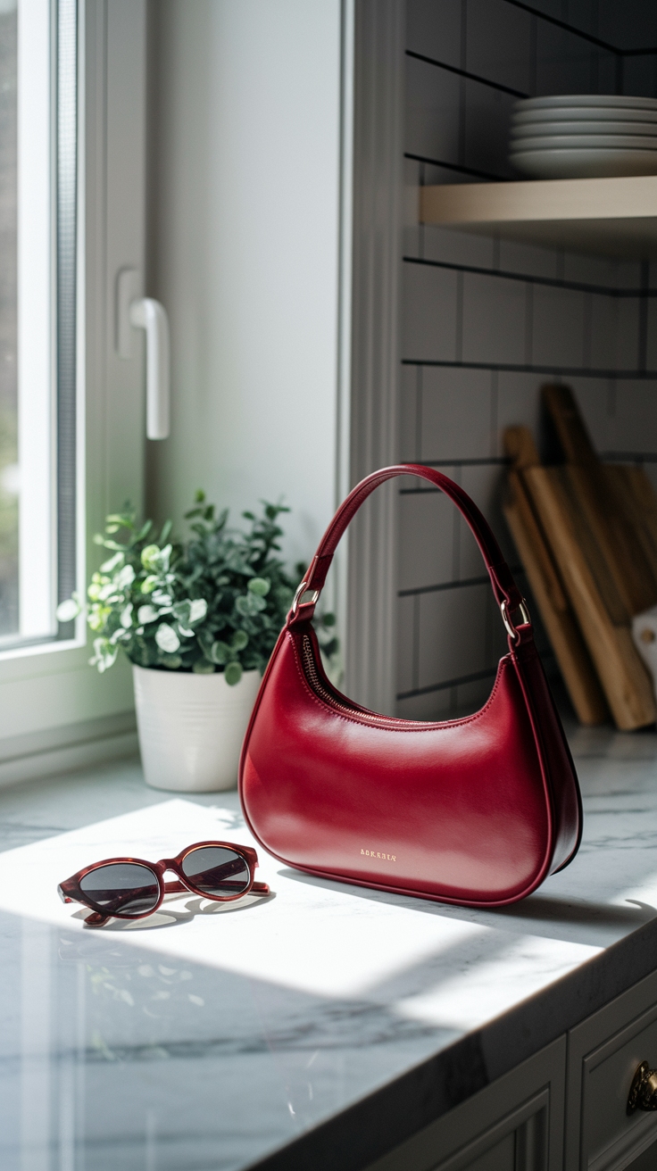 The Allure of the Red Baguette Bag in Fashion outfit idea