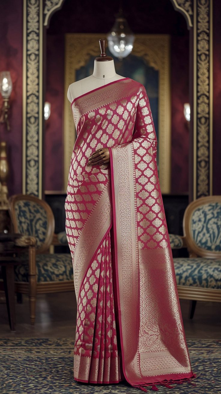 Red Banarasi Saree Sabyasachi: Timeless Elegance outfit idea