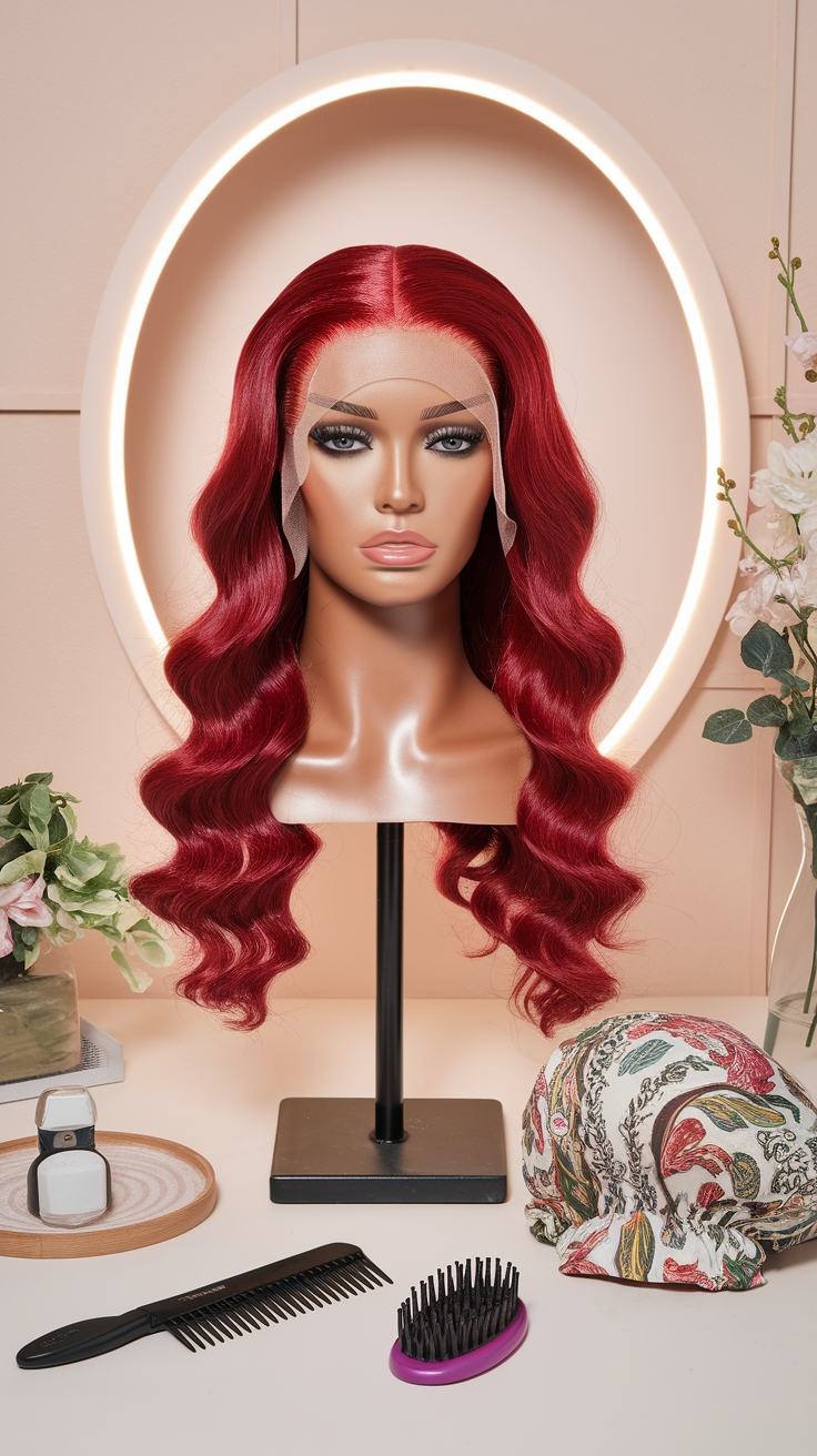 Stunning Red Closure Wig Ideas for a Bold Statement outfit idea