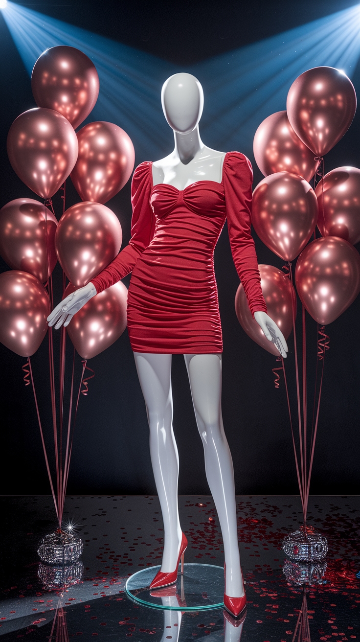 Elevate Your Look with a Red Dress and Red Heels outfit idea