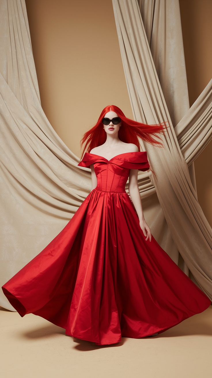 Red Dress Red Hair: Perfect Pairing for Bold Statements outfit idea