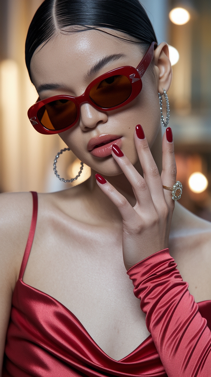 Perfect Pairings: Red Dress Red Nails Looks outfit idea