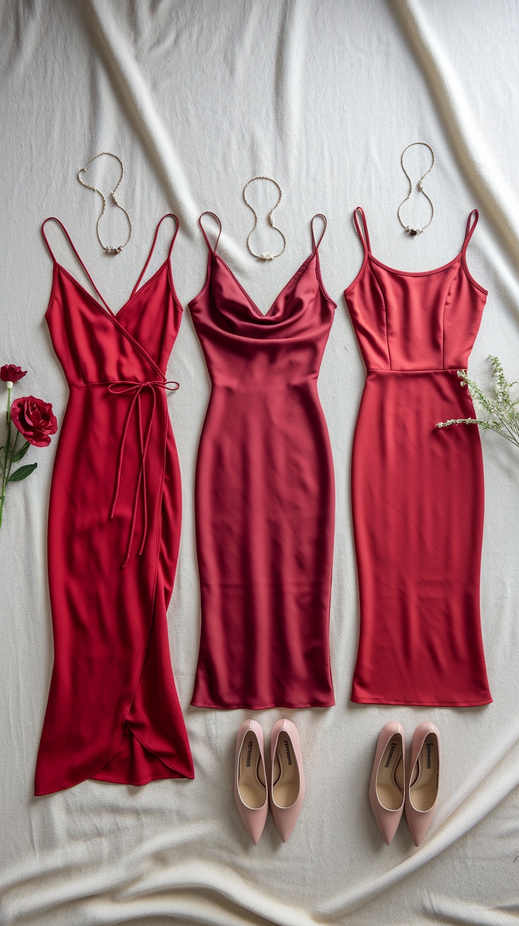 Chic Red Dresses Simple for Effortless Style outfit idea