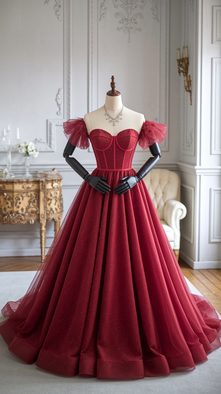 Choosing a Red Gown Elegant for Formal Events outfit idea