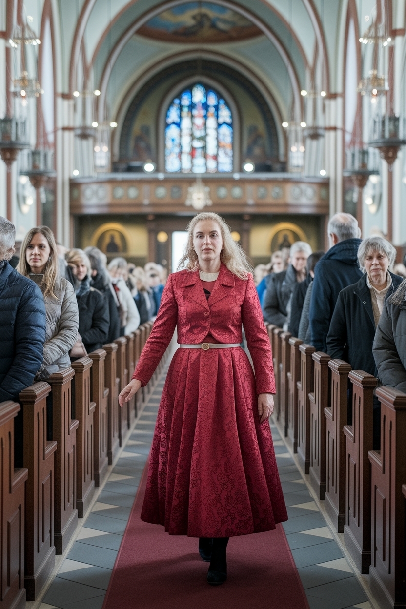 Red Outfit for Church Women: Bold and Eye-Catching Looks outfit idea