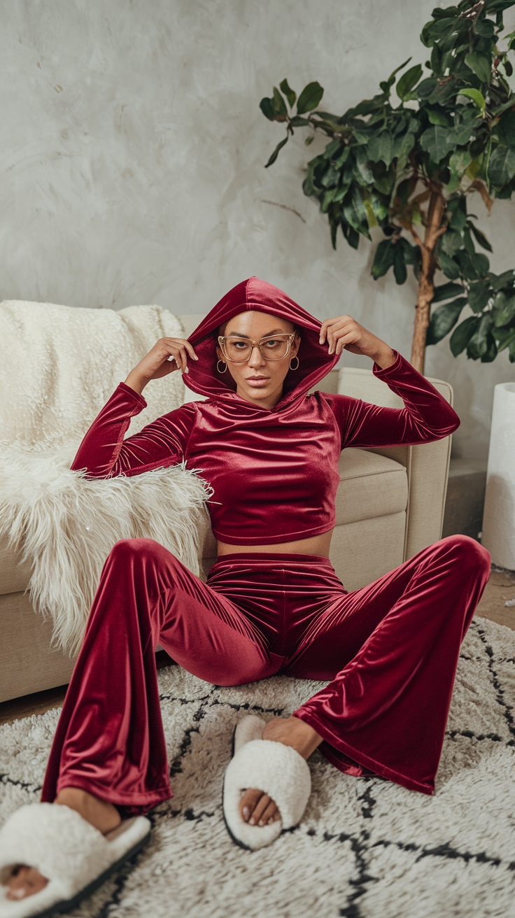Styling the Perfect Red Velvet Outfit outfit idea