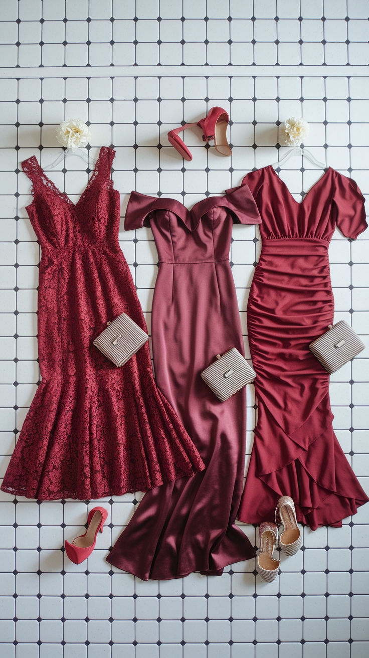 Choosing the Best Red Wedding Guest Dresses outfit idea