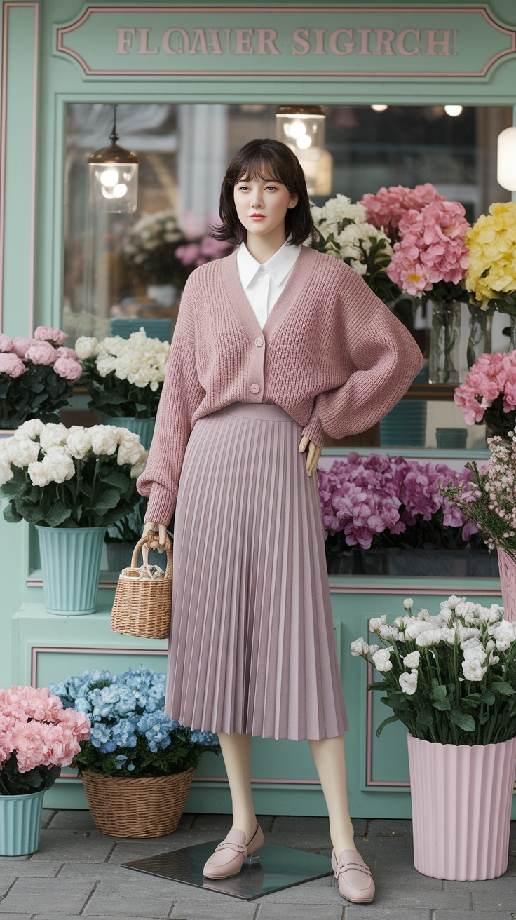 Embrace the Retro Korean Outfit Vibe outfit idea