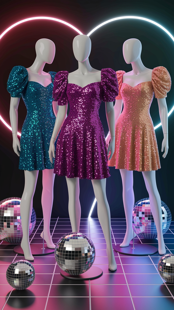 Glam Up with Retro Night Outfit Party Dresses outfit idea