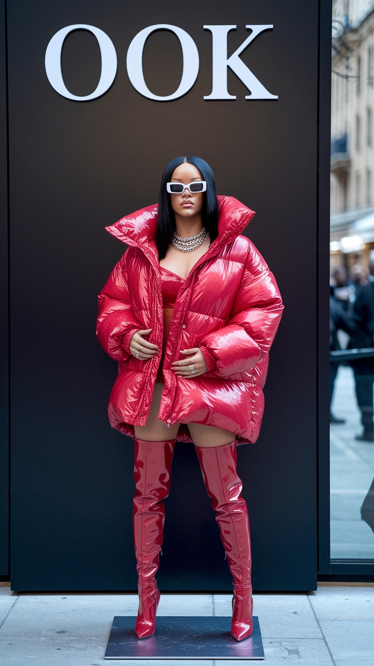 Rihanna Red Outfit: How to Achieve Her Iconic Style outfit idea