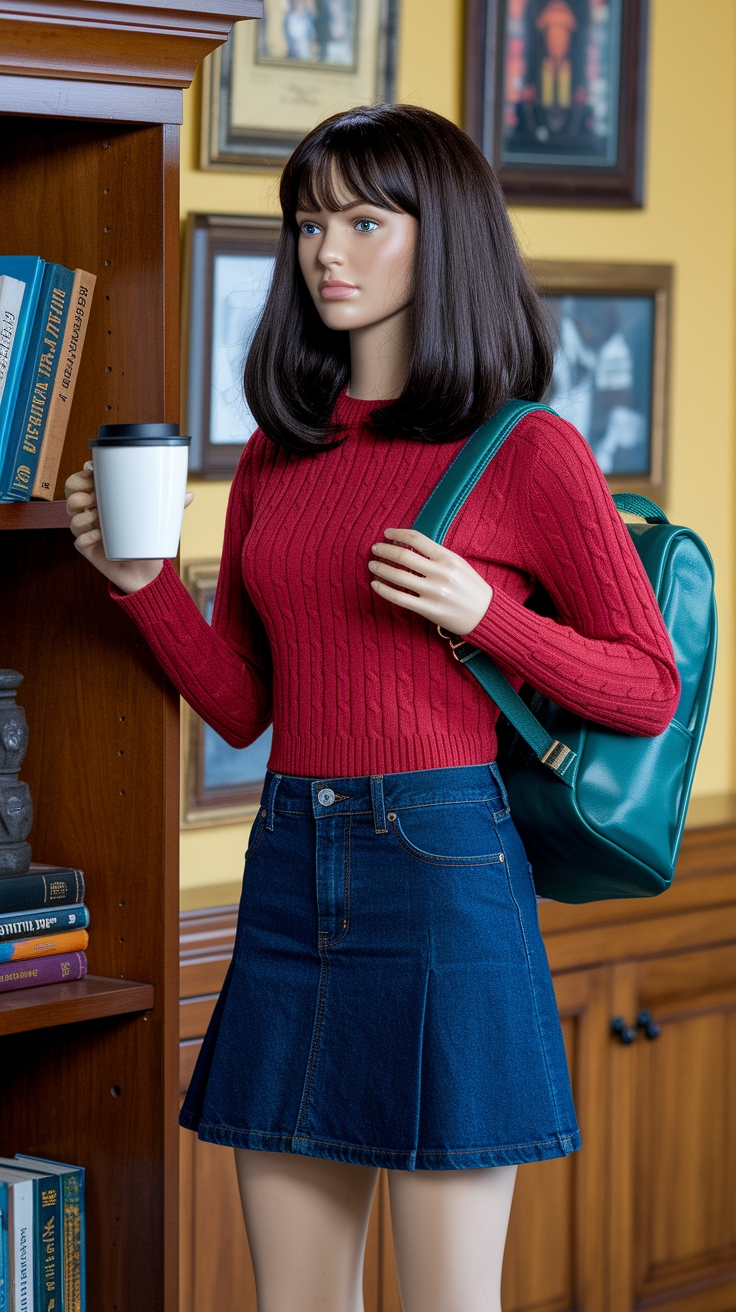 Rory Gilmore Red Outfit: Channeling Iconic Fashion outfit idea