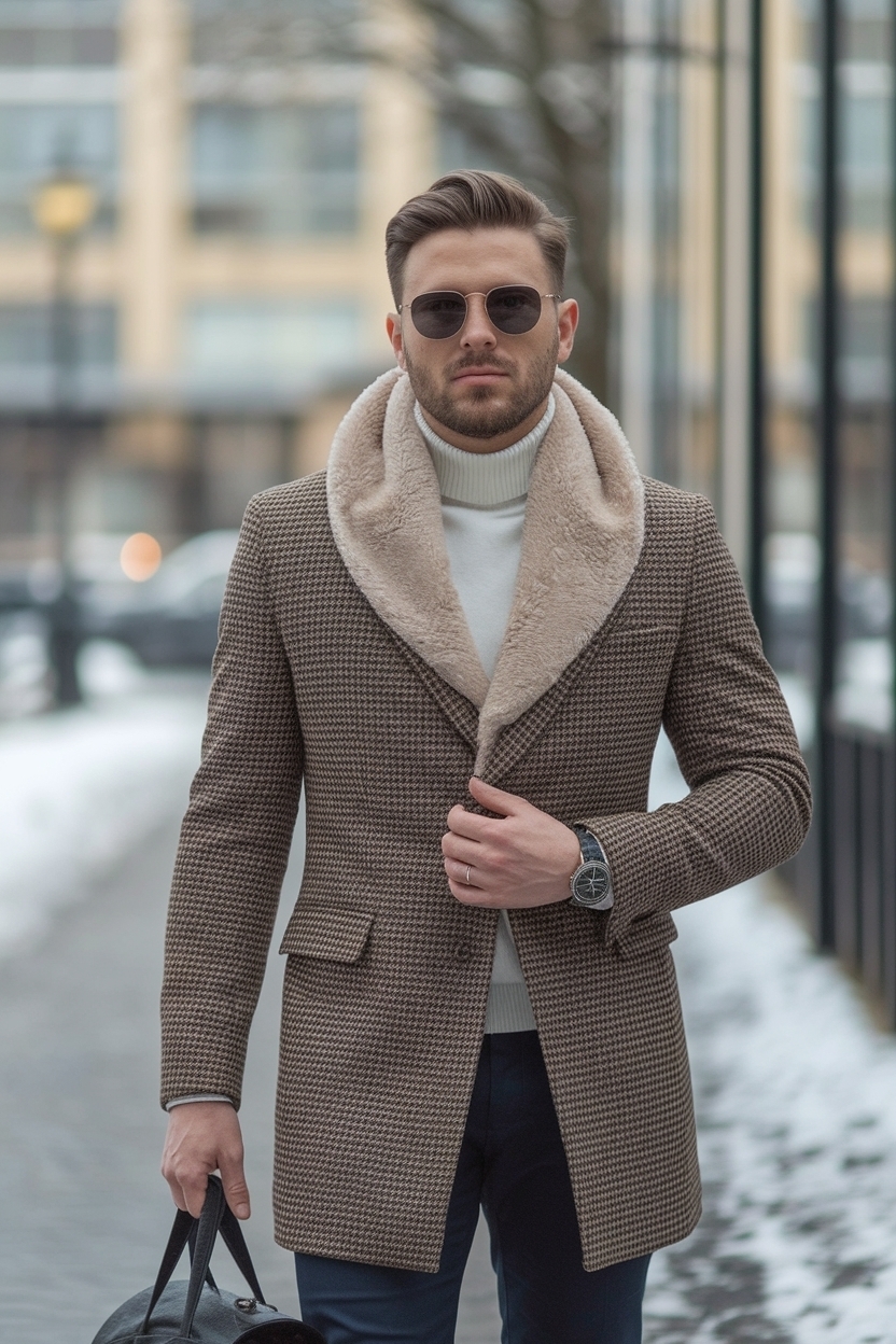Semi Formal Men Outfit Winter for Timeless Elegance outfit idea