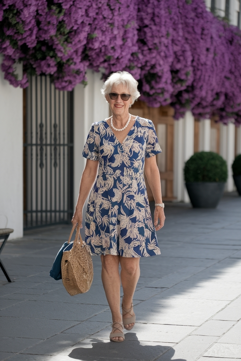 Short Summer Dresses for Women Over 70: Comfortable Styles outfit idea