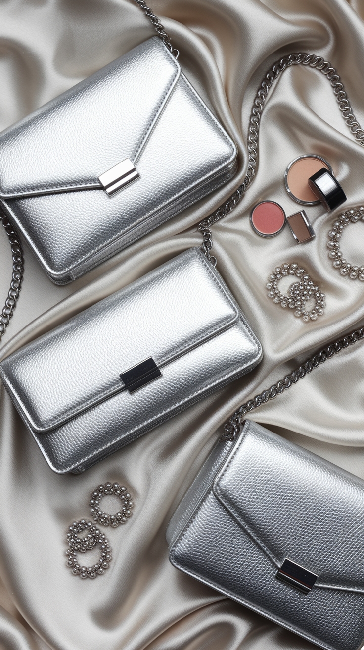 Shining Bright: Silver Bags Metallic Trends to Follow outfit idea