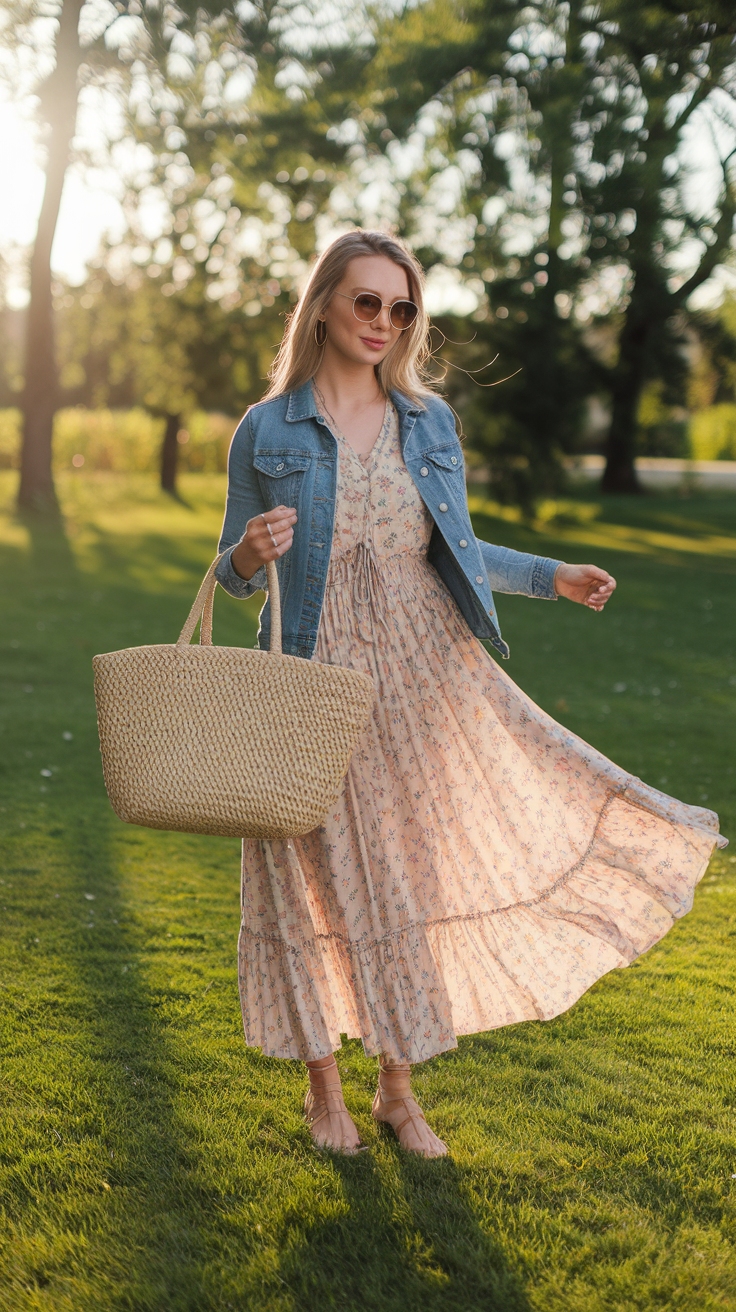 Spring Maxi Dress Outfit Casual: Chic and Comfortable Looks outfit idea