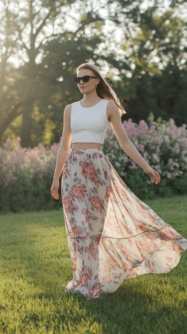 Effortless Spring Maxi Skirt Outfit for Warm Days outfit idea