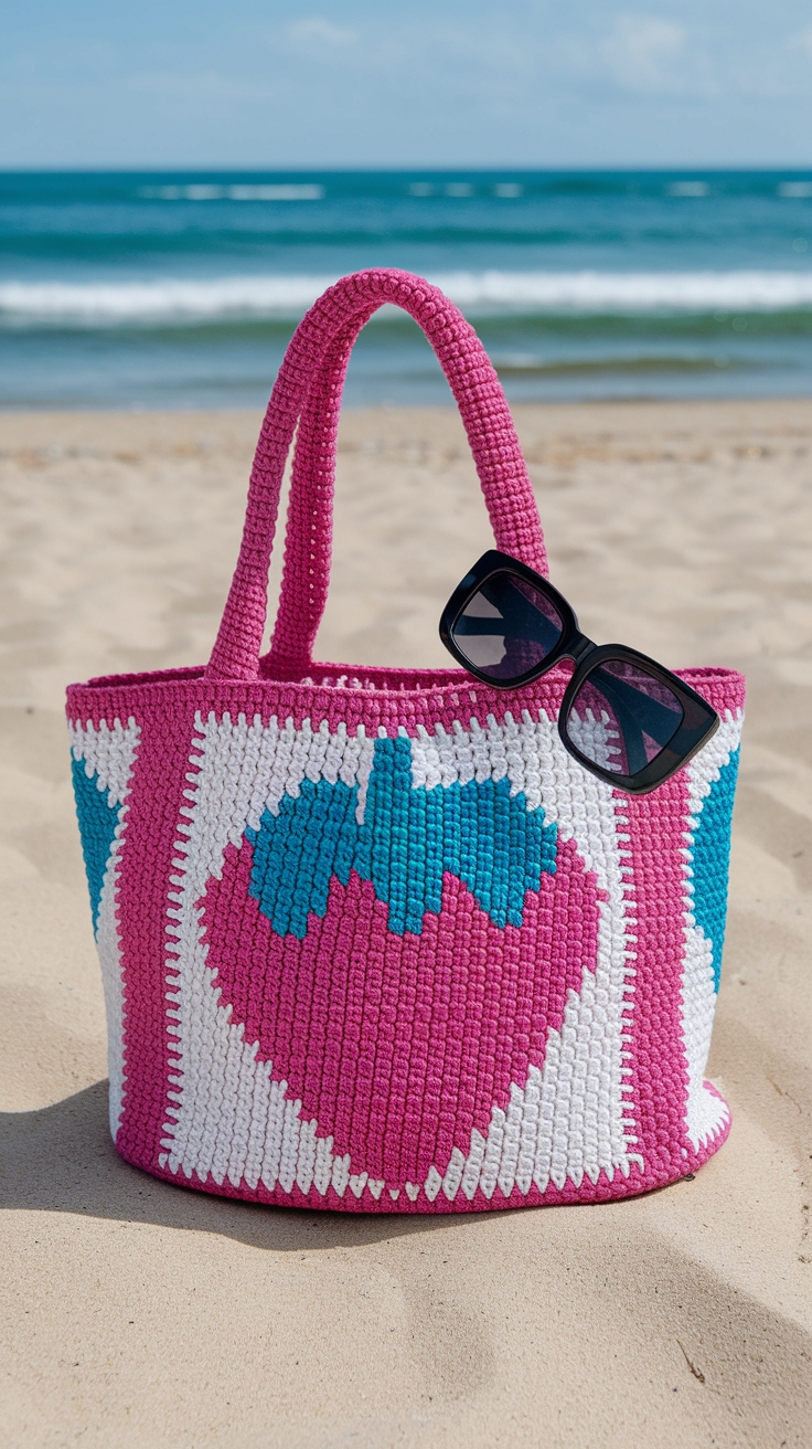 Strawberry Tote Bag Crochet: A Charming Accessory outfit idea