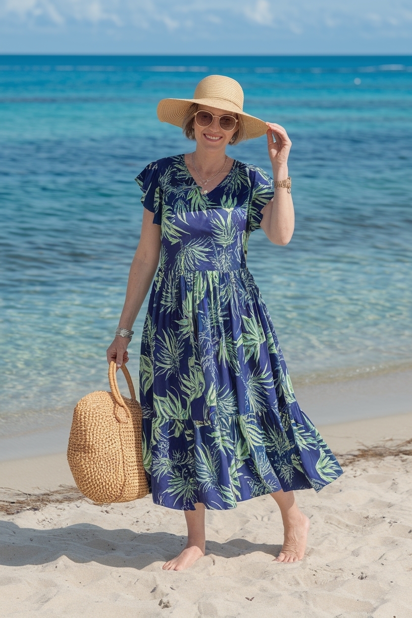 Summer Beach Dresses for Women Over 50: Top Picks outfit idea