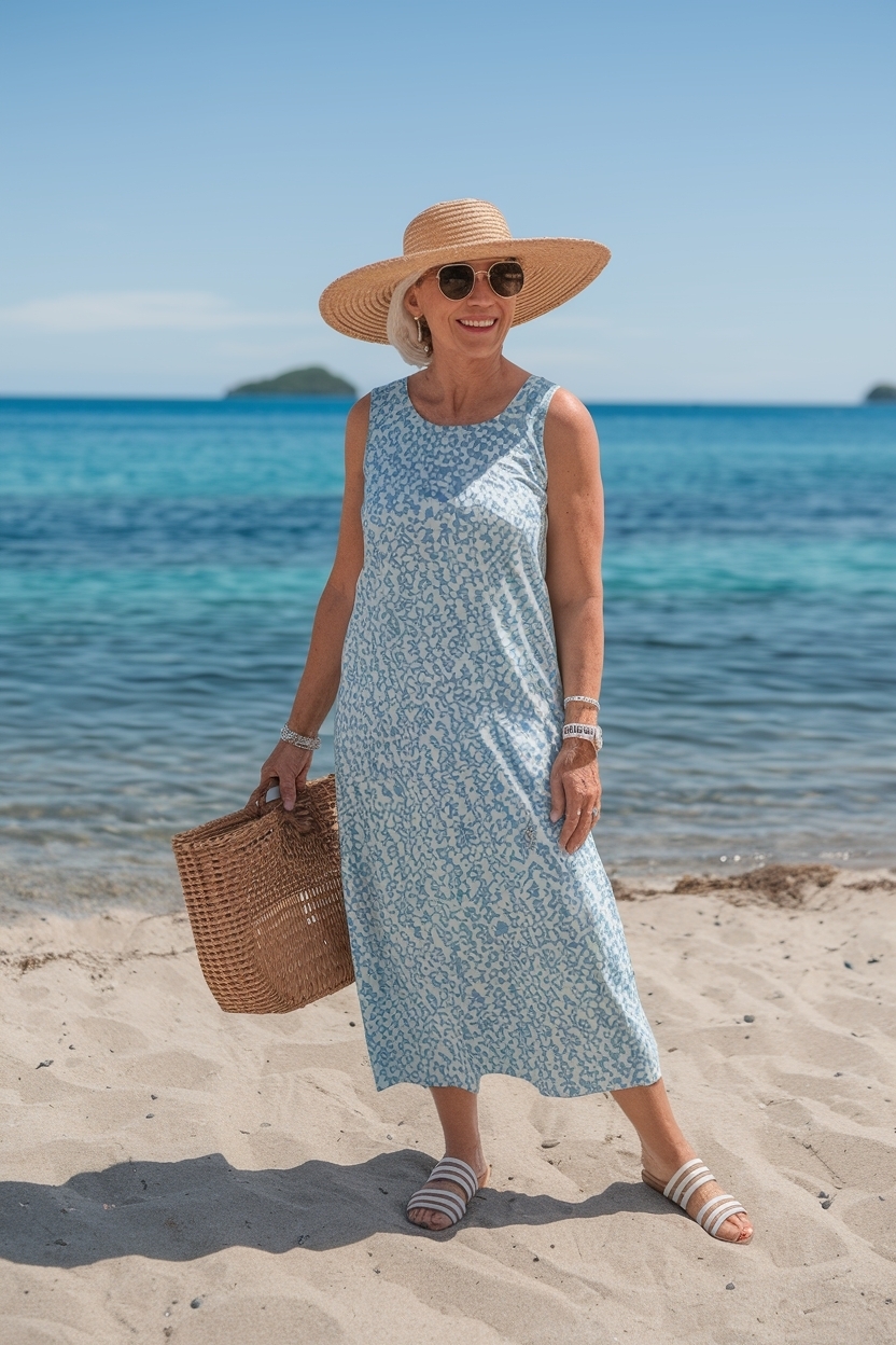 Summer Beach Outfit Women Over 50: Light and Breezy Options outfit idea