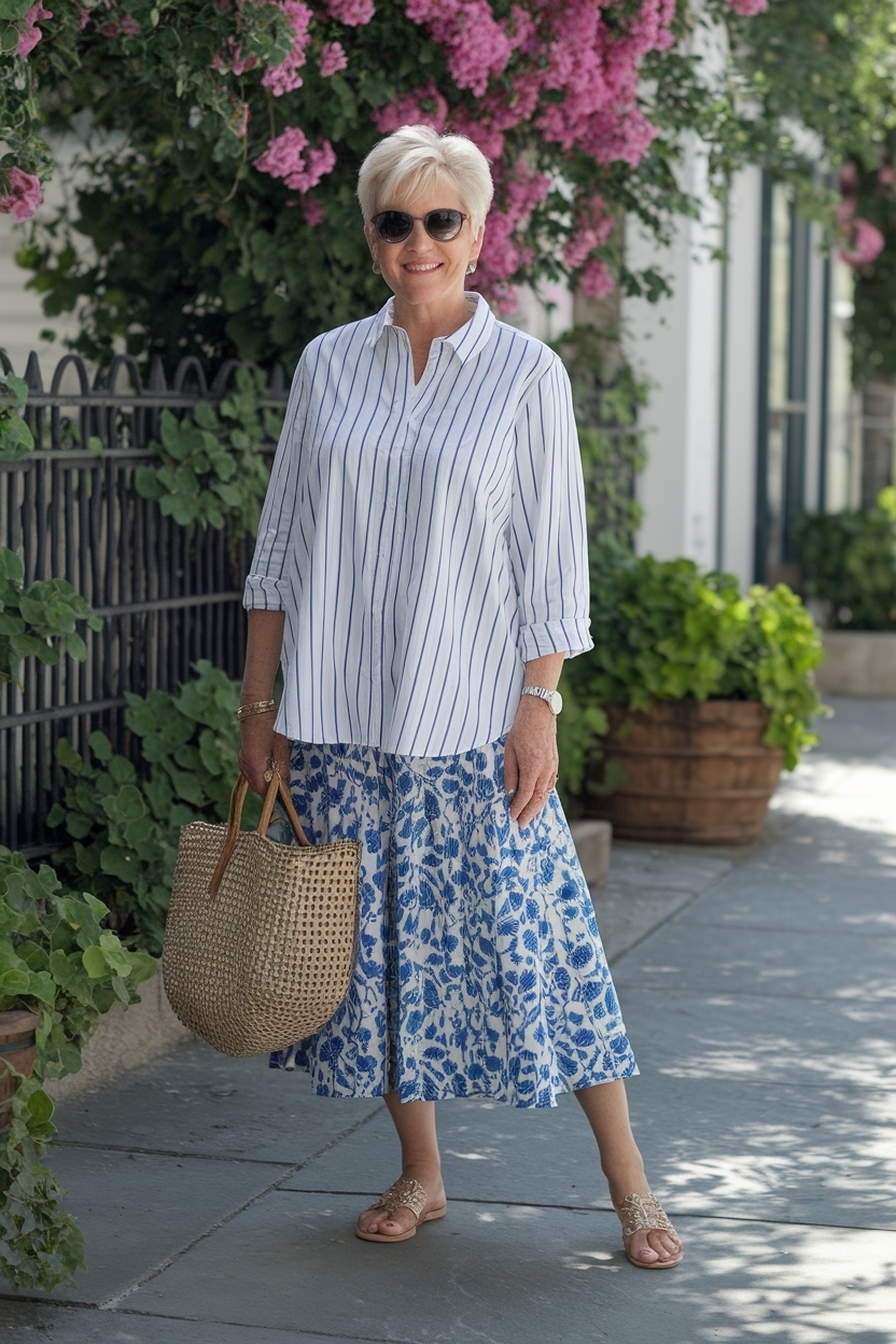 Summer Outfits for Over 60 Women Casual Inspirations outfit idea