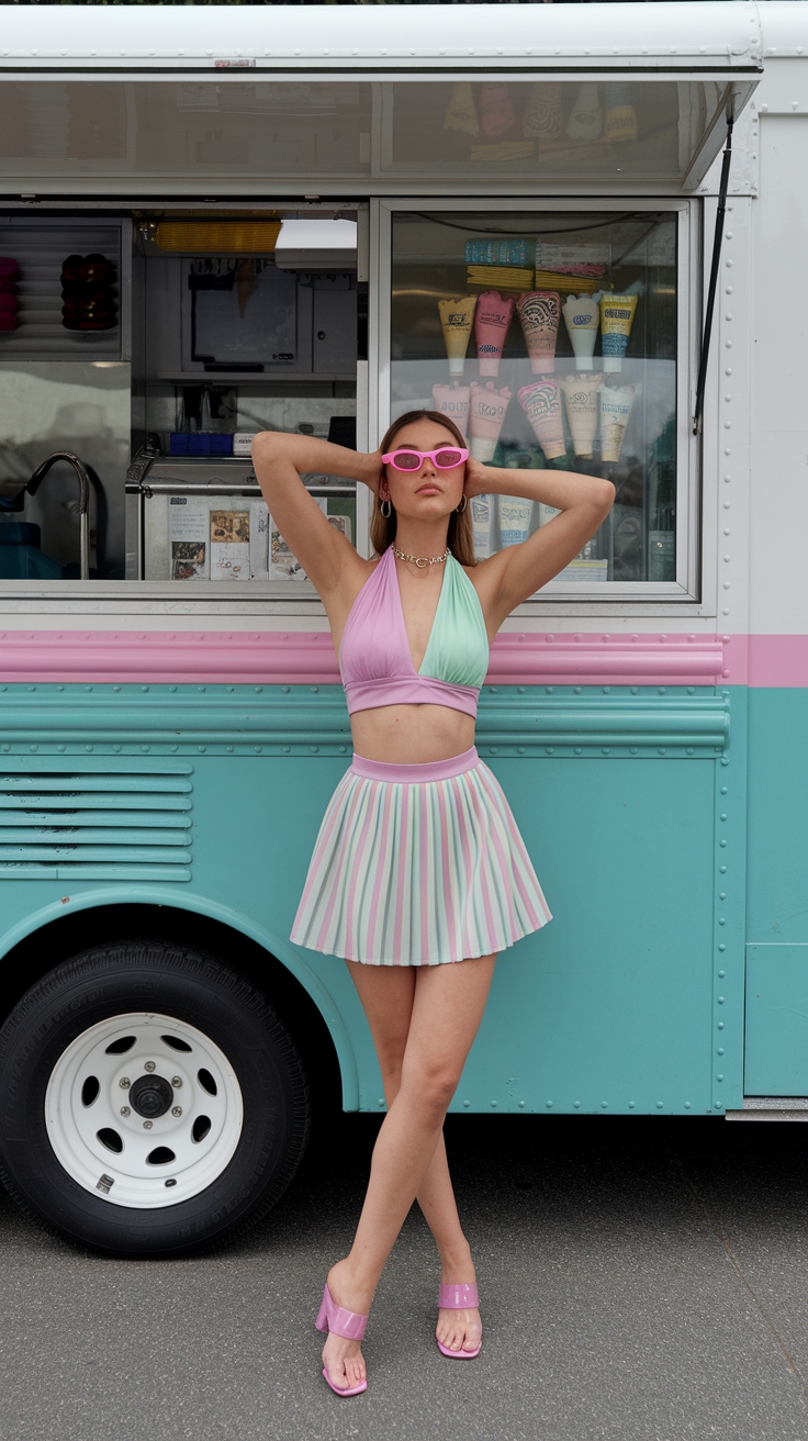 Summer Outfits Y2K Aesthetic for Nostalgic Vibes outfit idea