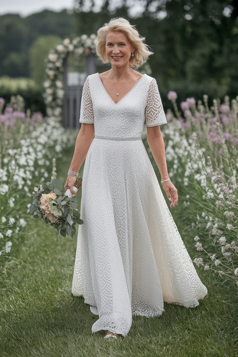 Summer Wedding Dresses for Women Over 50: Timeless Looks outfit idea