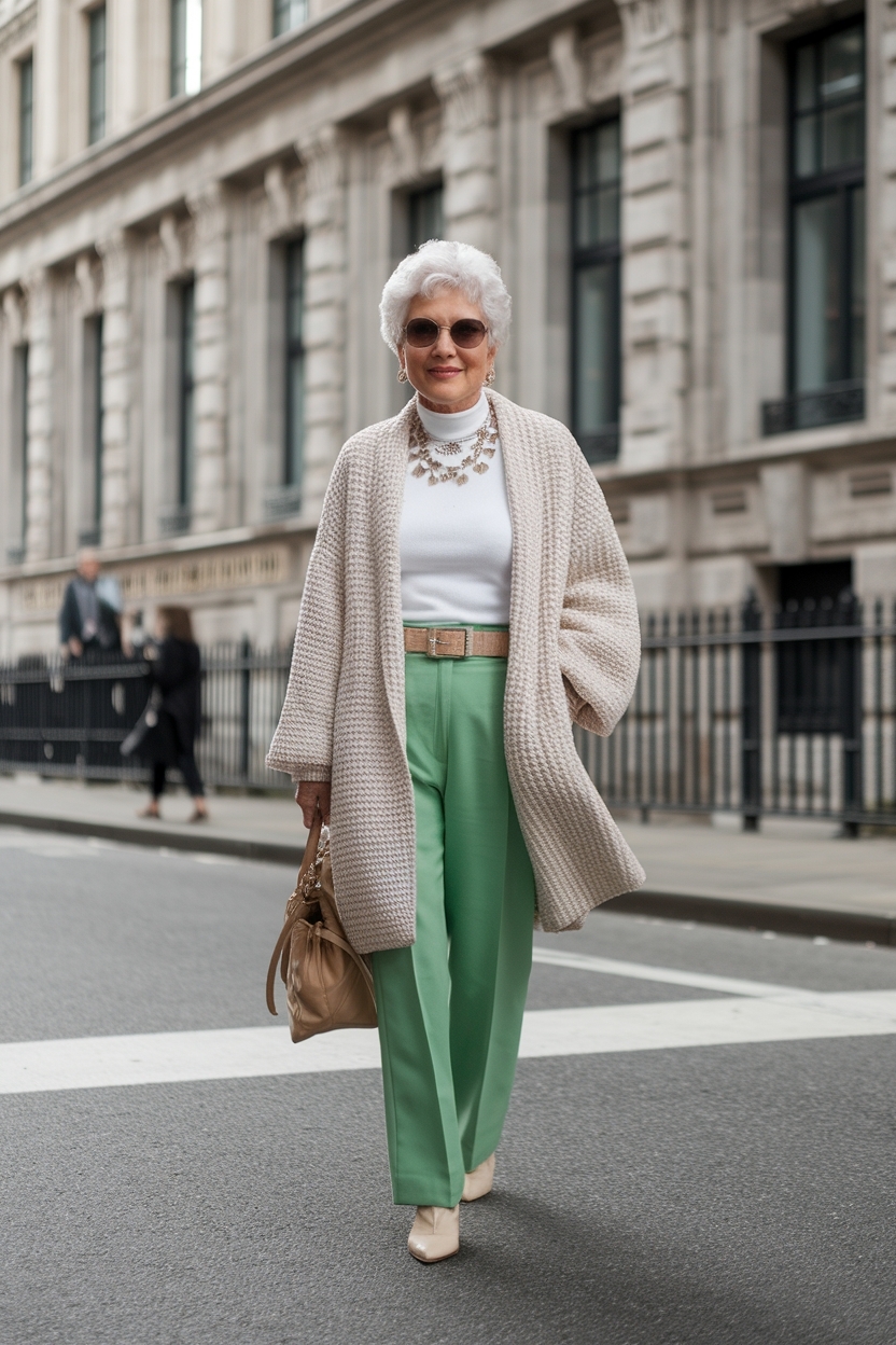 Trendy Outfits for Women Over 60 Casual and Fashionable outfit idea