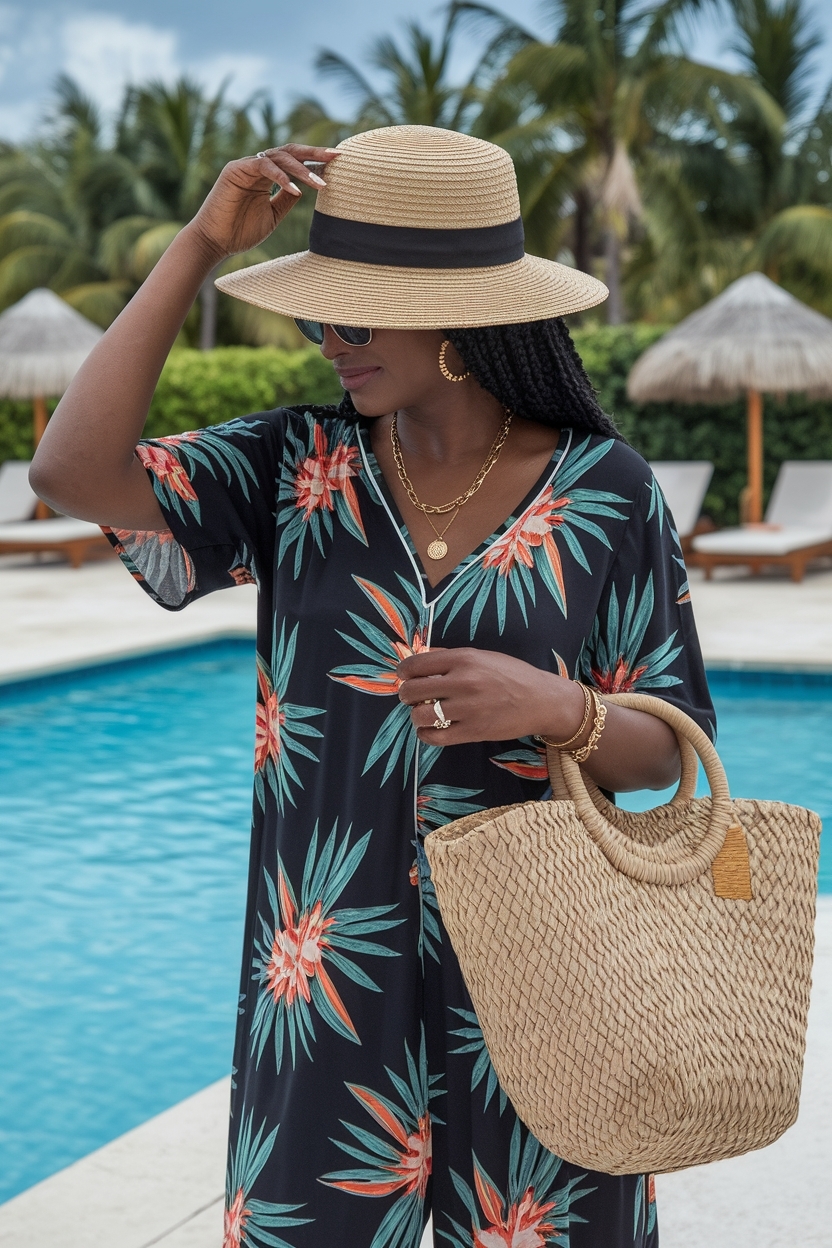 Tropical Vacation Outfits Black Women BA: Travel in Style outfit idea