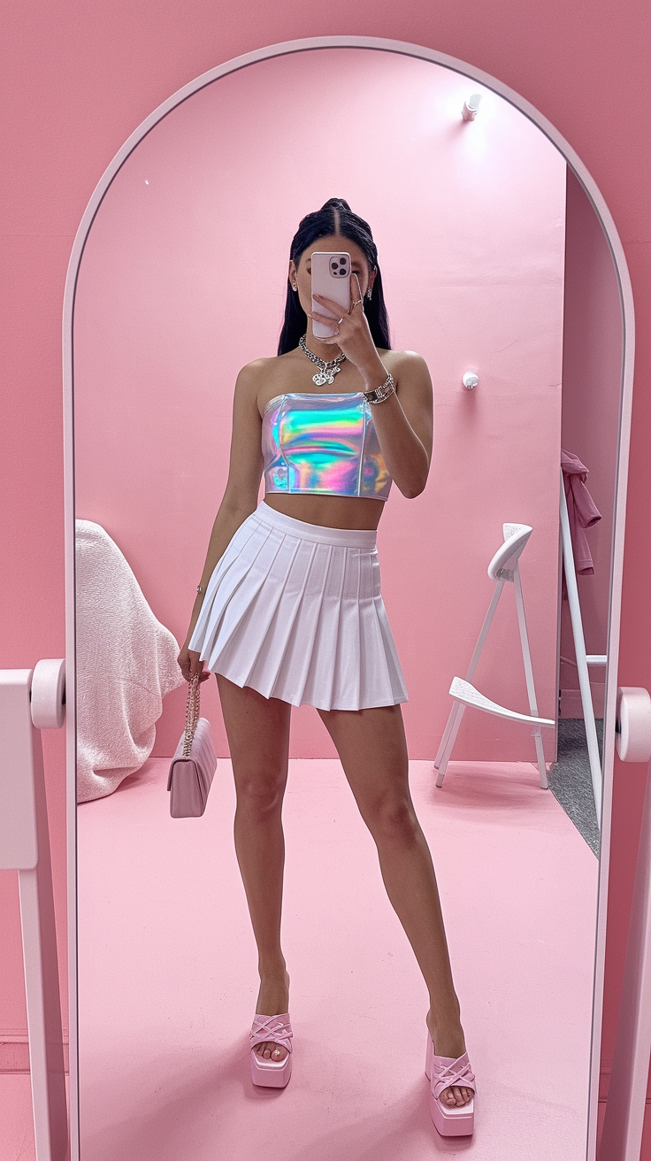 Tube Top Outfit Aesthetic Y2K: Nostalgic Fashion Ideas outfit idea