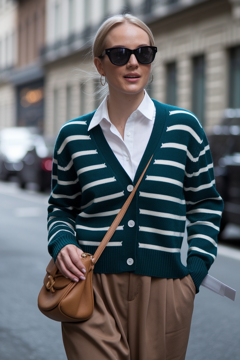 V Neck Cardigan Women Outfit: Stylish and Comfortable Choices outfit idea