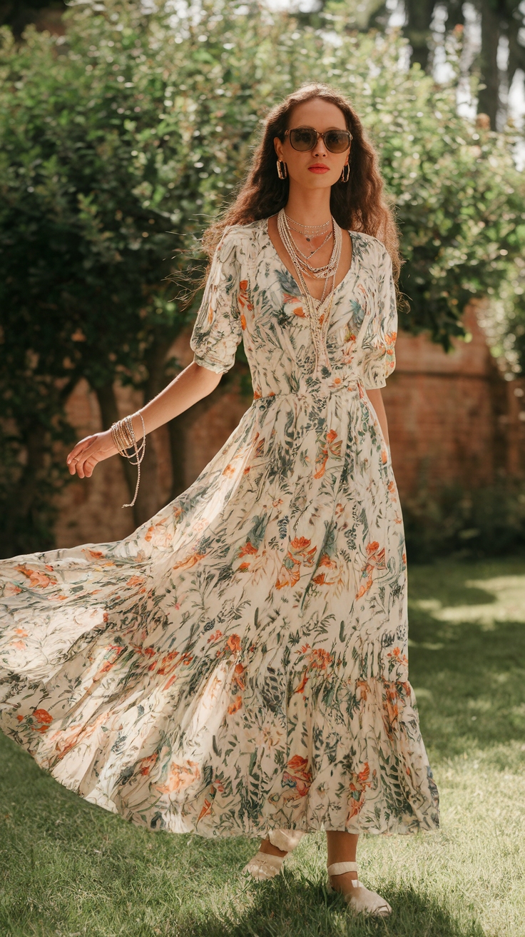 Vintage Maxi Dresses Perfect for Nostalgic Vibes outfit idea