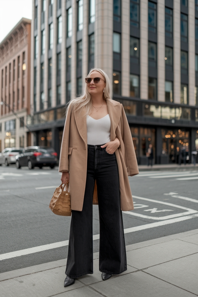 Wide Leg Black Jeans Outfit: Effortless Elegance in Every Fit outfit idea