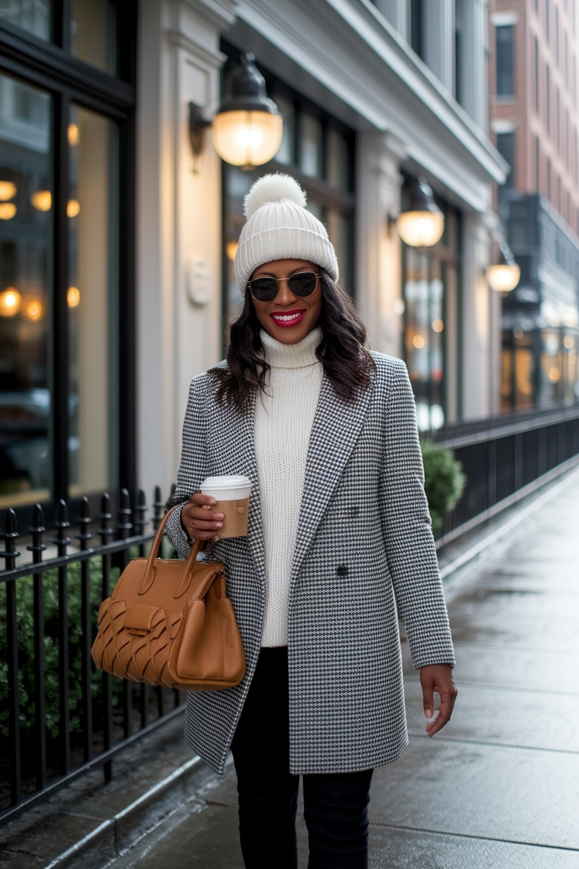 Winter Brunch Outfit Black Women: Stay Warm with Style outfit idea