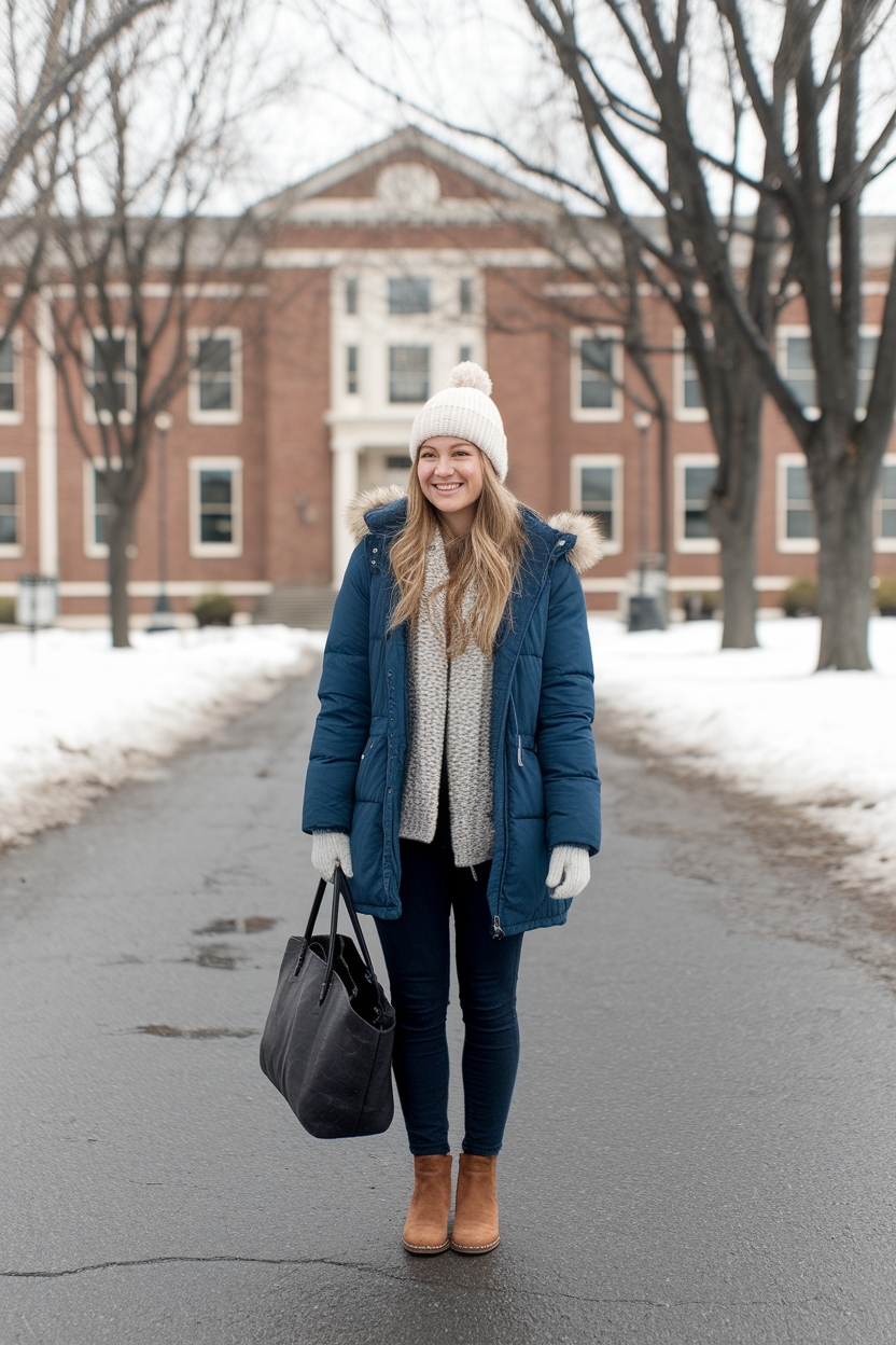 Winter College Outfits Cold Weather: Campus Style Ideas outfit idea