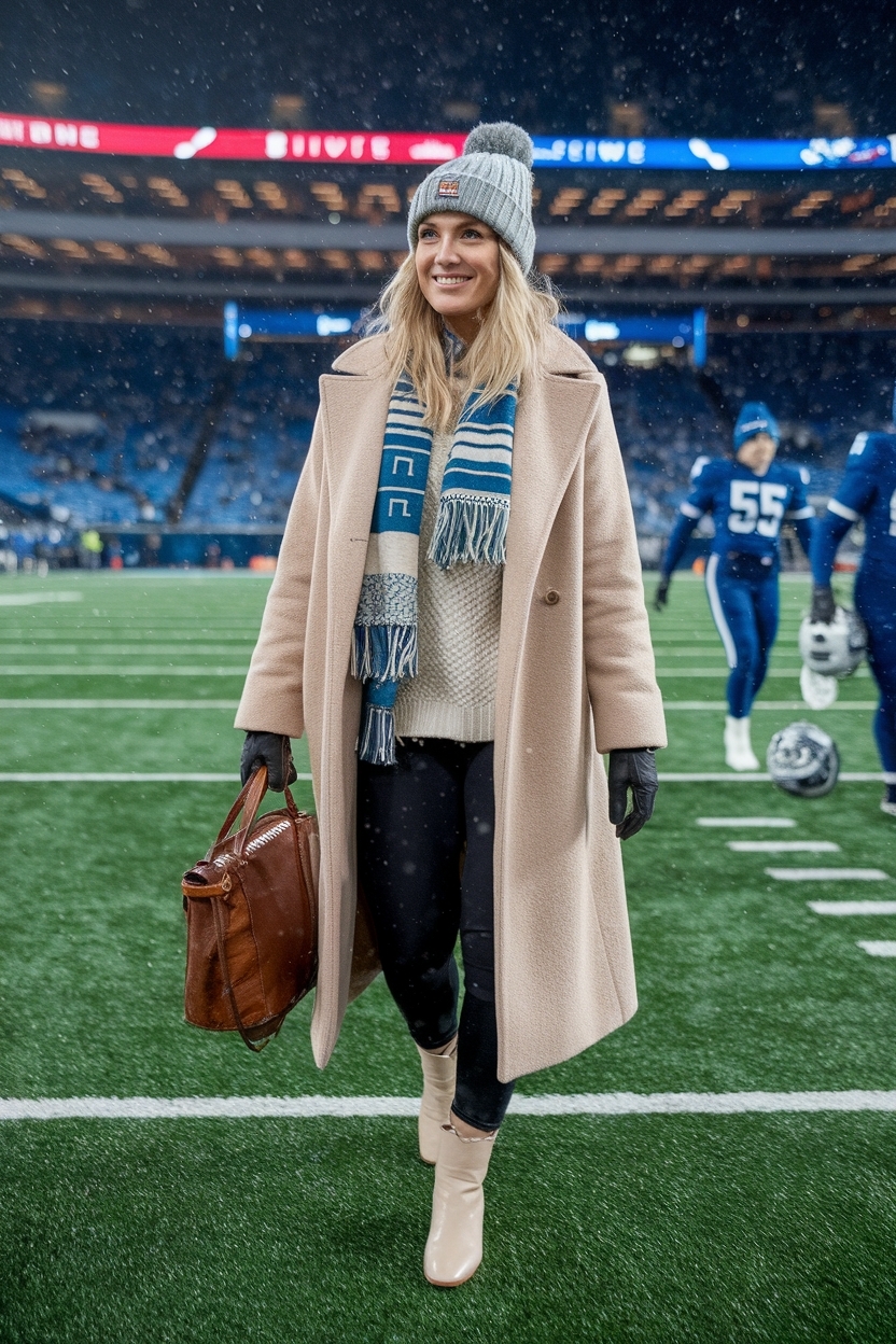 Winter Football Game Outfit Cold Weather for Fans outfit idea