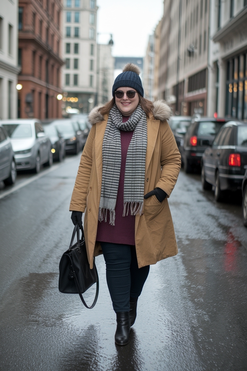 Winter Outfit for Chubby Ladies: Flattering Styles to Try outfit idea