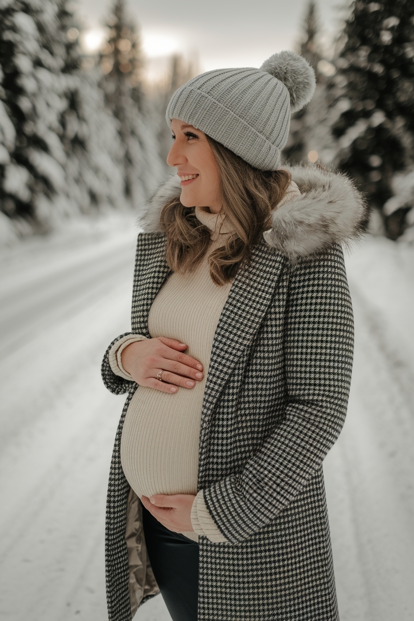 Winter Pregnancy Outfits Cold Weather: Comfort Meets Chic outfit idea