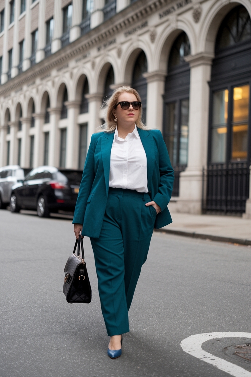 Work Outfits for Women Plus Size: Professional Yet Chic outfit idea